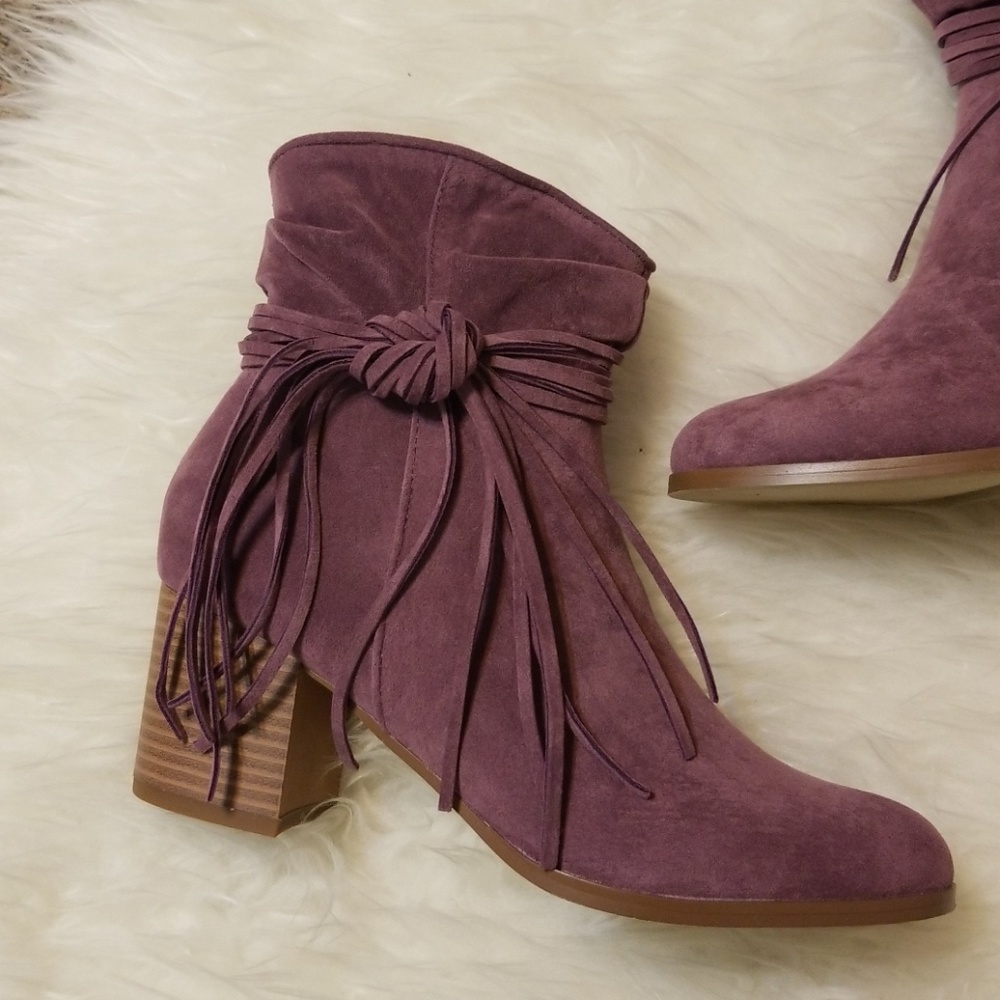 🎉Final Sale🎉 Mauve Cowboy Ankle Boot Booties - Picture 3 of 7